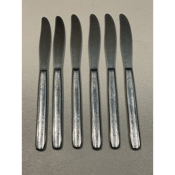 Ekco Stainless U.S.A. Dinner Knives Set Of 5 - Picture 1 of 4